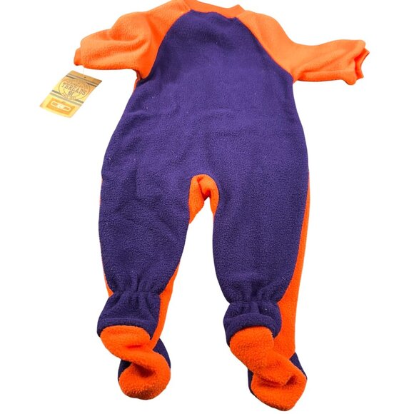 Rivalry Threads Infant Sz 3-6 Month One Piece Sleeper Clemson Orange Purple New - Picture 2 of 16